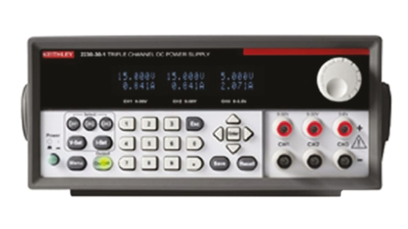 Alimentatore da banco Keithley, 3 uscite, 0 → 30V, 1A, 120W, Cert. LAT