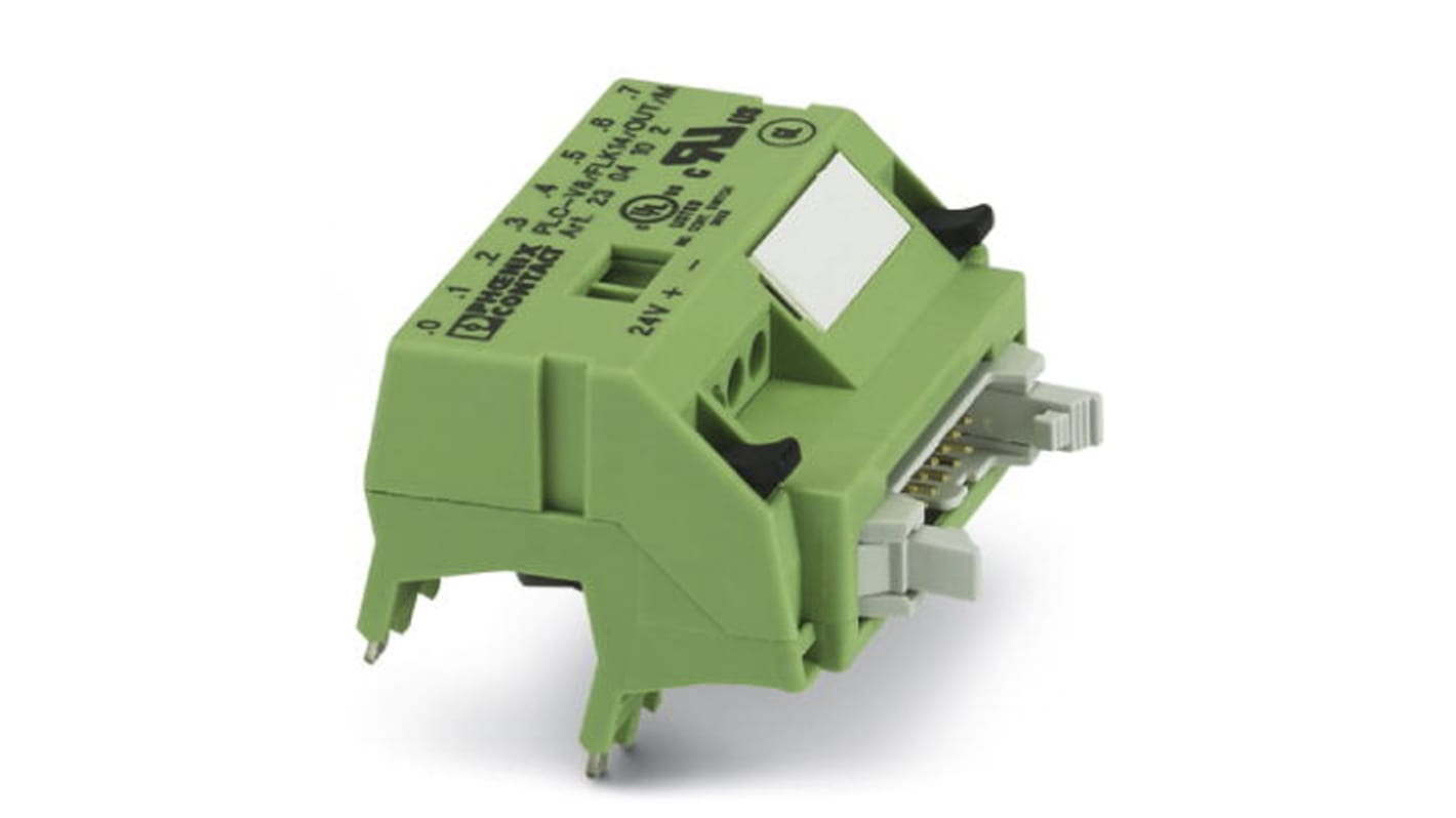 Phoenix Contact PLC-V8/FLK14/OUT/M Series Interface Relay Module, DIN Rail Mount, 24V dc Coil