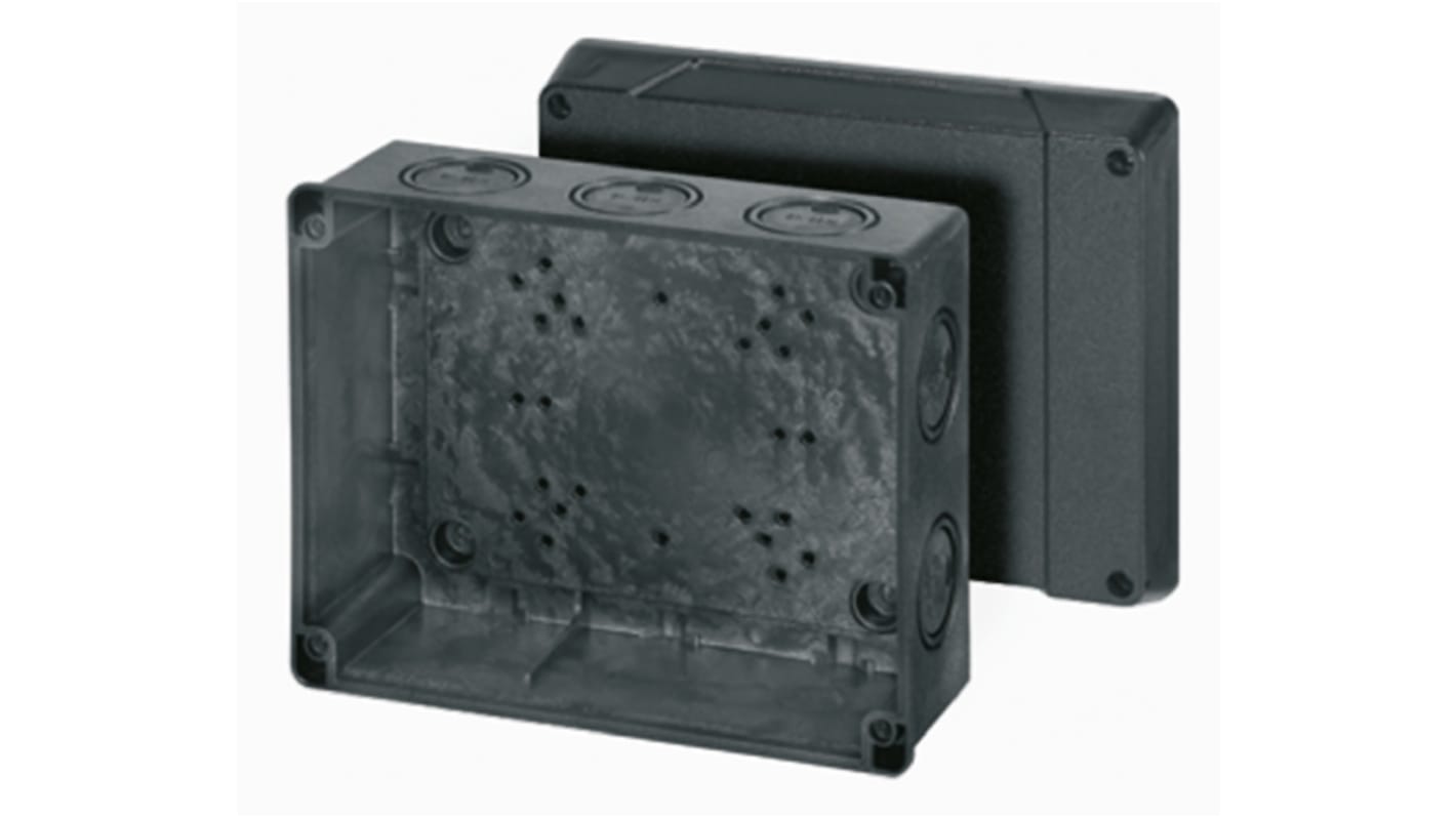 KD5250 | HENSEL DK Series Black Thermoplastic Junction Box, 160 x 200 x ...