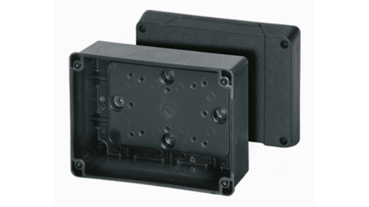 HENSEL DK Series Black Thermoplastic Junction Box, 125 x 167 x 82mm