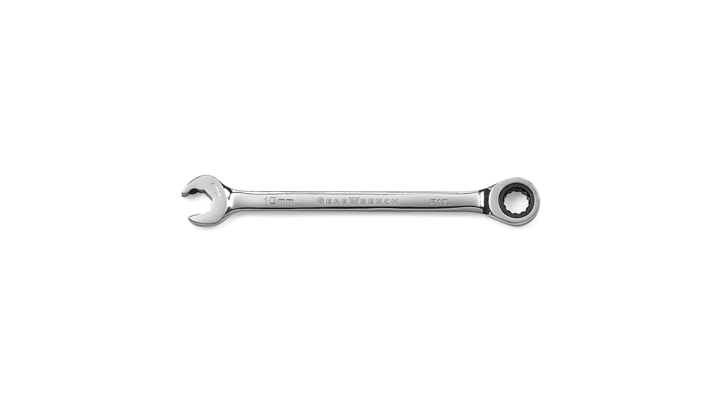 GearWrench 10 mm Ringgaffelnøgle Kombinationsskraldenøgle, L: 6,3 tommer