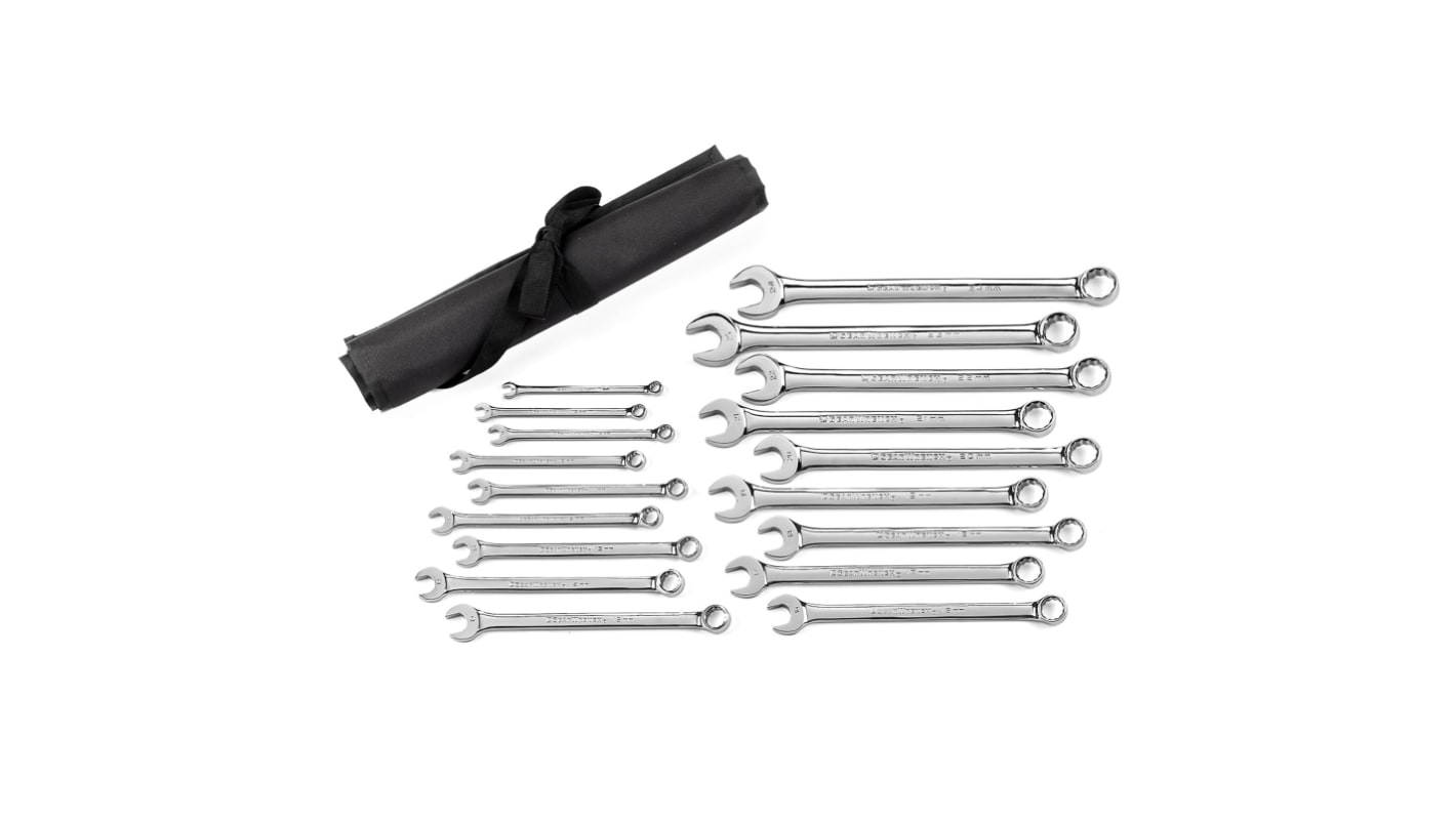 Zestaw narzędzi nastawnych Zestaw kluczy płasko-oczkowych GearWrench 7 → 24 mm 18 szt.