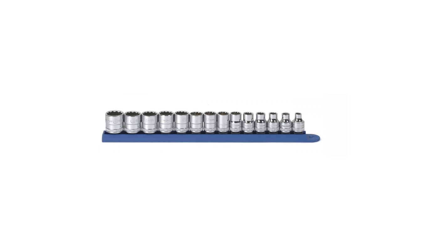 Juego de vasos GearWrench de 14 piezas con cuadrado de 3/8 plg