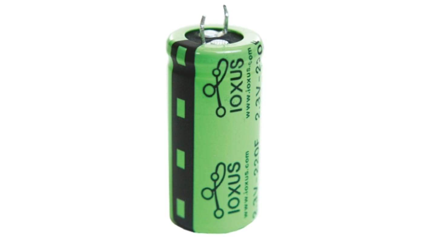RHE2R3227SR Ioxus 220F Supercapacitor 5 → +10 Tolerance, SnapIn