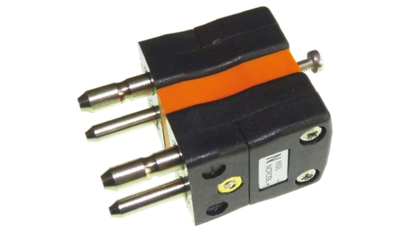 RS PRO Standardgröße Duplex-Steckverbinder für Thermoelement Stecker für Thermoelement Typ N