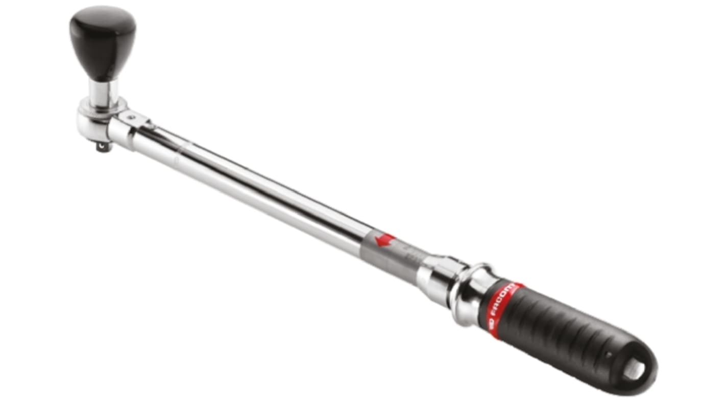 Facom Click Torque Wrench, 1 → 5Nm, 1/4 in Drive, Hex Drive, 9 x 12mm Insert