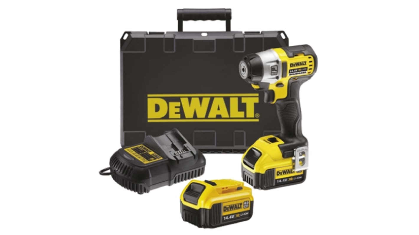 Taladro-atornillador DeWALT a batería Ion de litio de 14.4V 4Ah 235W