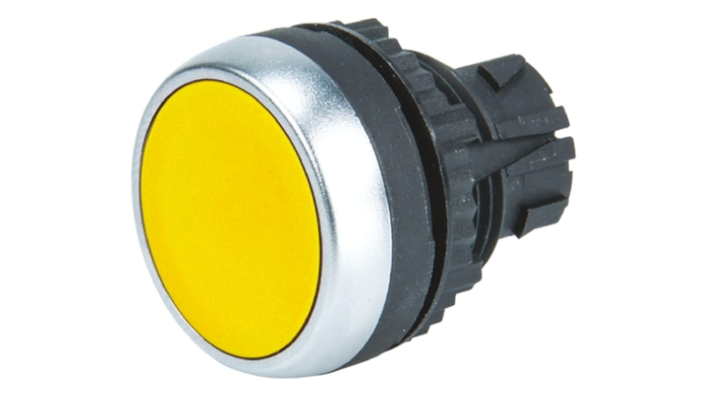 BACO Yellow Spring Return Push Button Head, 22mm Cutout, IP66