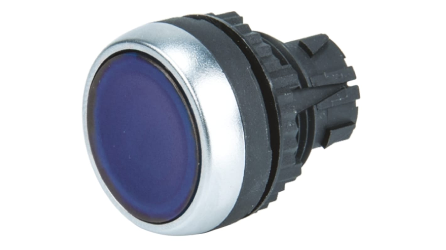 BACO Blue Spring Return Push Button Head, 22mm Cutout, IP66