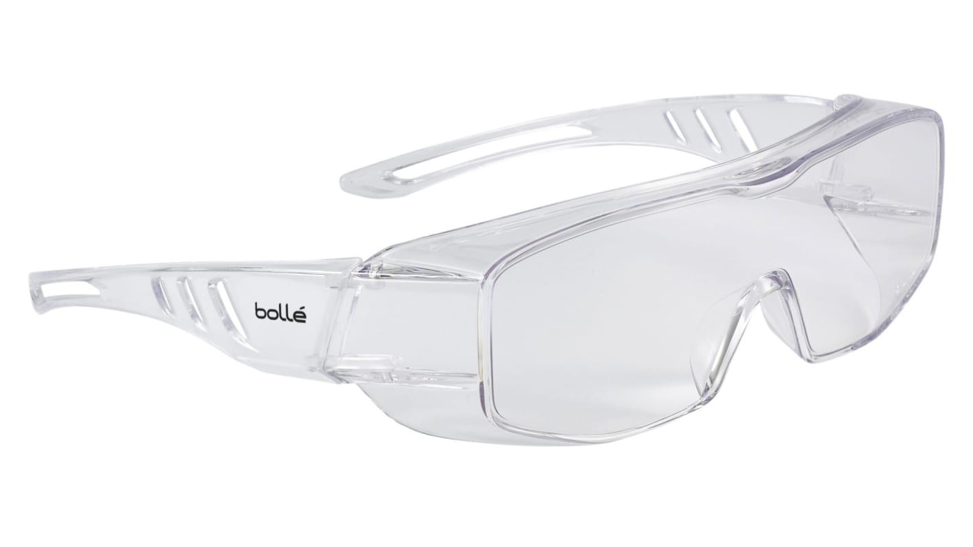 Bolle Overlight Anti-Mist UV Safety Goggles, Clear PC Lens, Vented