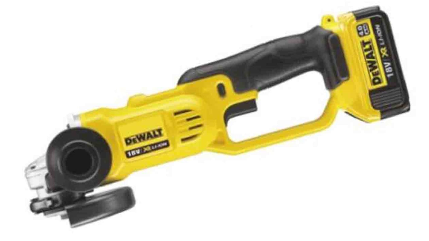 Amoladora angular DeWALT DCG412 18V XR a batería de 18V, diámetro de disco 125mm, 7000rpm, conector UK