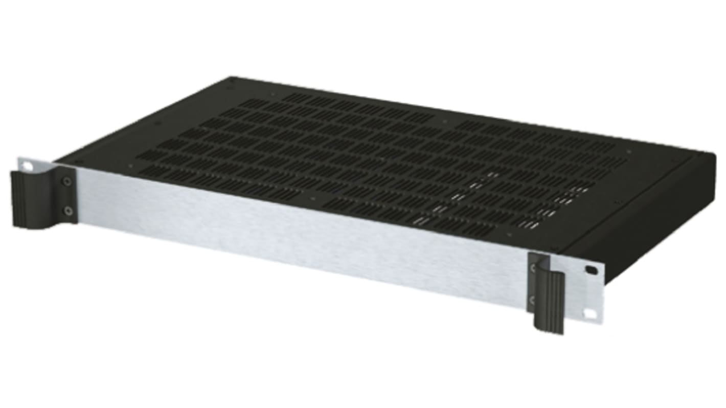 Caja de montaje en rack de 19" 1U METCASE serie Combimet, de Aluminio, ventilada, 43.6 x 482.6 x 265mm