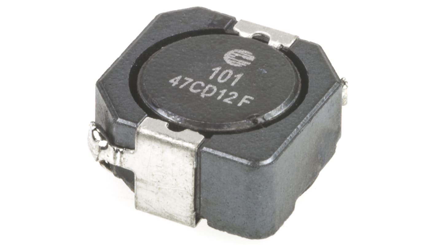 Inductance bobinée CMS 100 μH, 1.52A max , 1050, dimensions 10.5 x 10.3 x 5mm, Blindé, série Bussmann