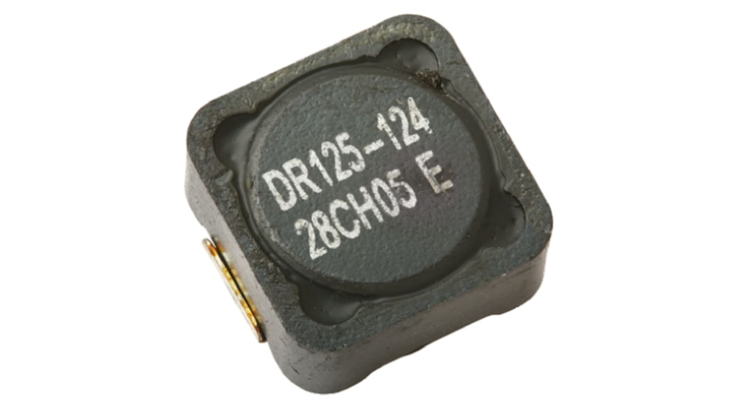 Eaton, , 0125 Shielded Wire-wound SMD Inductor with a Ferrite Core, 100 μH ±20% Wire-Wound 2.2A Idc