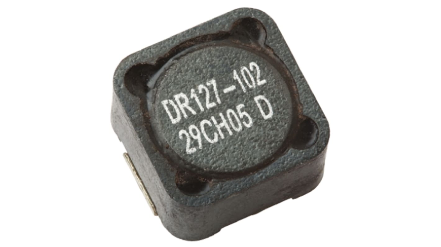 Eaton Bussmann Series, DR, 0127 Shielded Wire-wound SMD Inductor with a Ferrite Core, 82 μH ±20% Wire-Wound 4.06A Idc