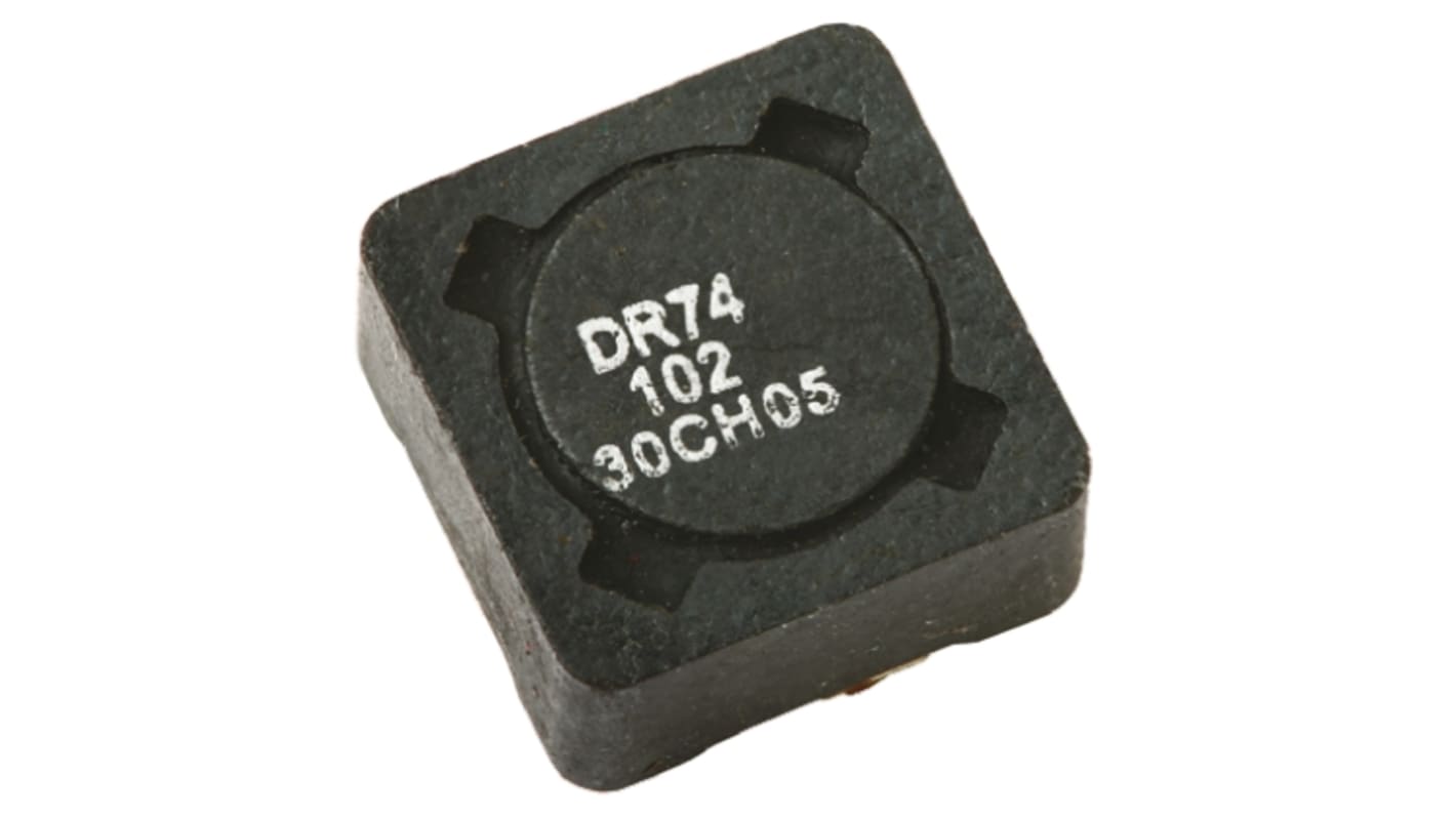 Cooper Bussmann, DR73/74/125/127, 74 Shielded Wire-wound SMD Inductor with a Ferrite Core, 15 μH ±20% Wire-Wound 2.48A