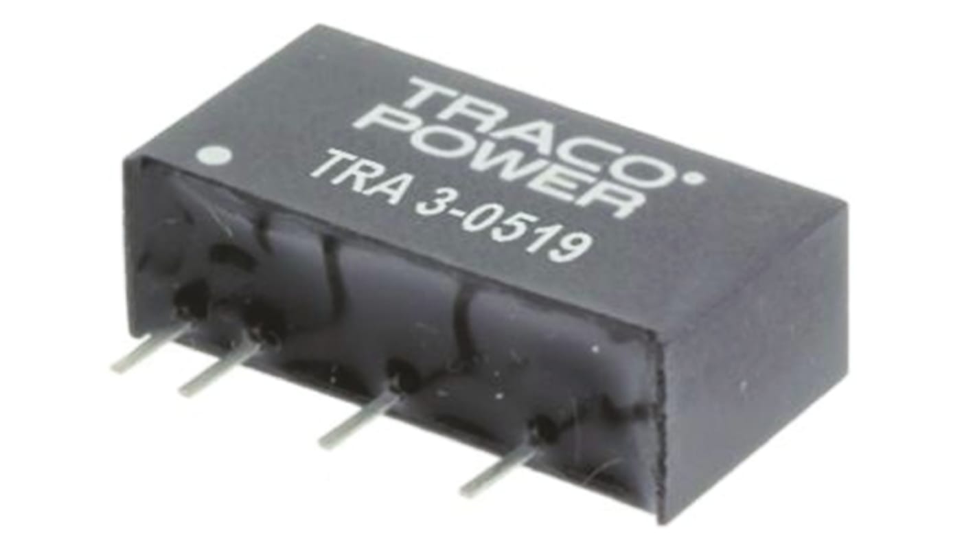 TRACOPOWER TRA 3 DC/DC-Wandler 3W 12 V dc IN, 12V dc OUT / 250mA Durchsteckmontage 1kV dc isoliert