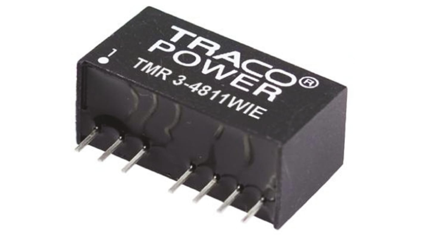 TRACOPOWER DC-DCコンバータ Vout：5V dc 18 → 75 V dc, 3W, TMR 3-4811WIE