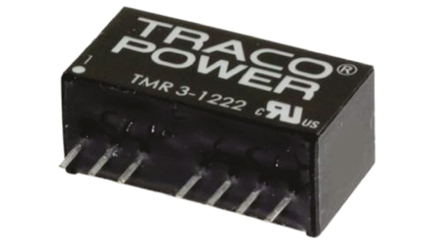 Convertidor dc-dc 3W, Salida ±12V dc, ±125mA, 0.01