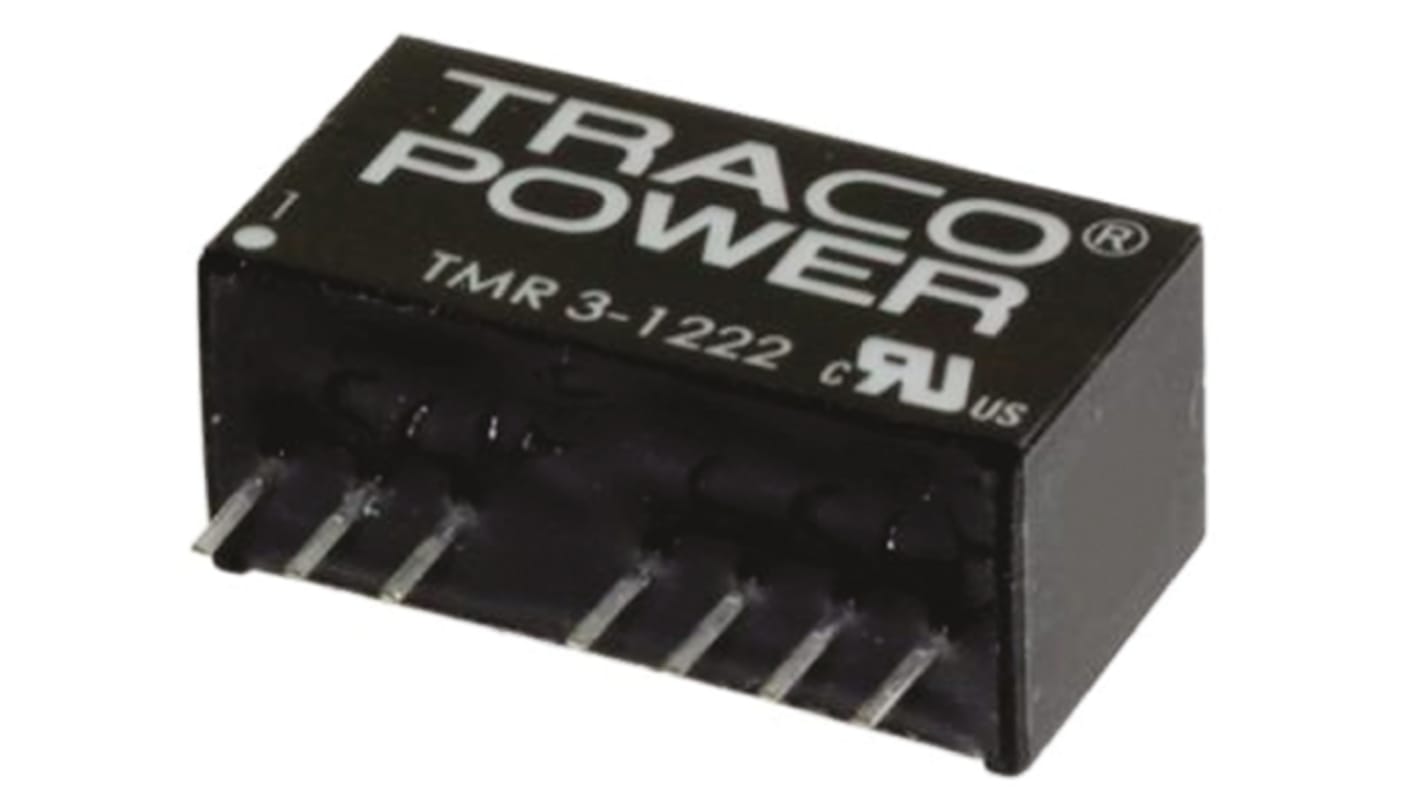 TRACOPOWER TMR 3WIE DC/DC-Wandler 3W 12 V dc IN, ±15V dc OUT / ±100mA Durchsteckmontage 1.5kV dc isoliert