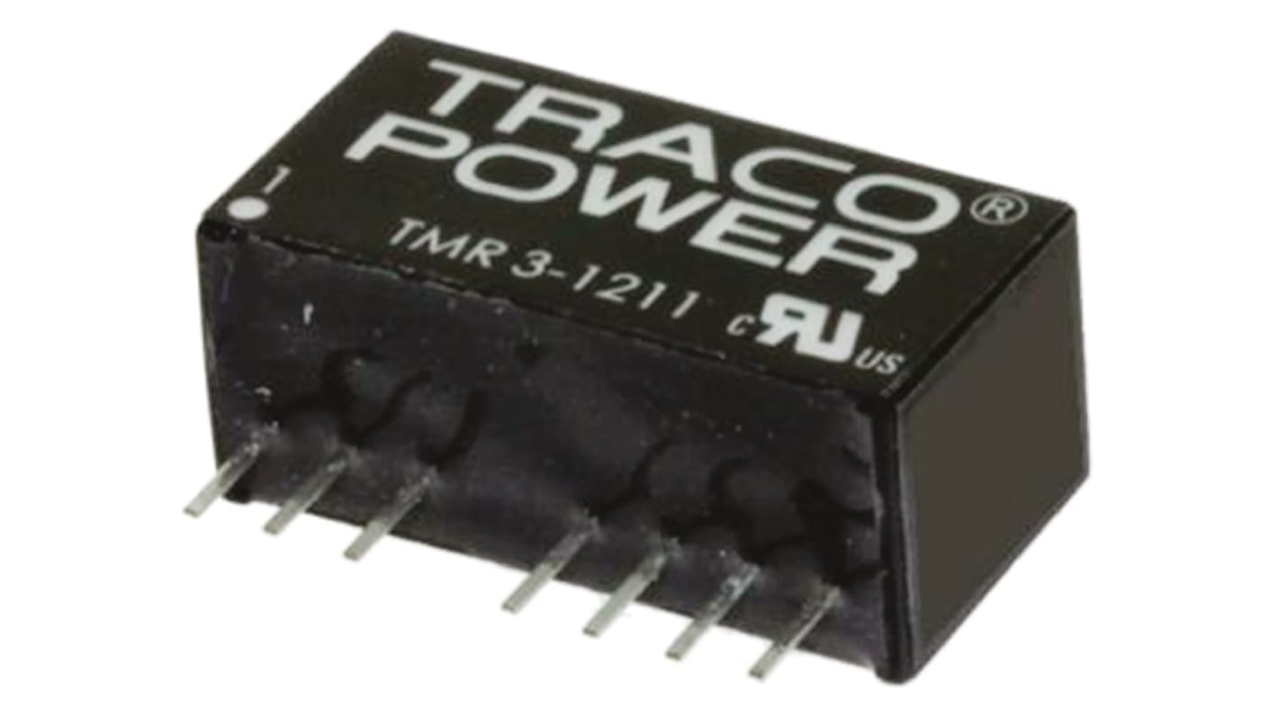 TRACOPOWER DC-DCコンバータ Vout：3.3V dc 9 → 18 V dc, 3W, TMR 3-1210HI