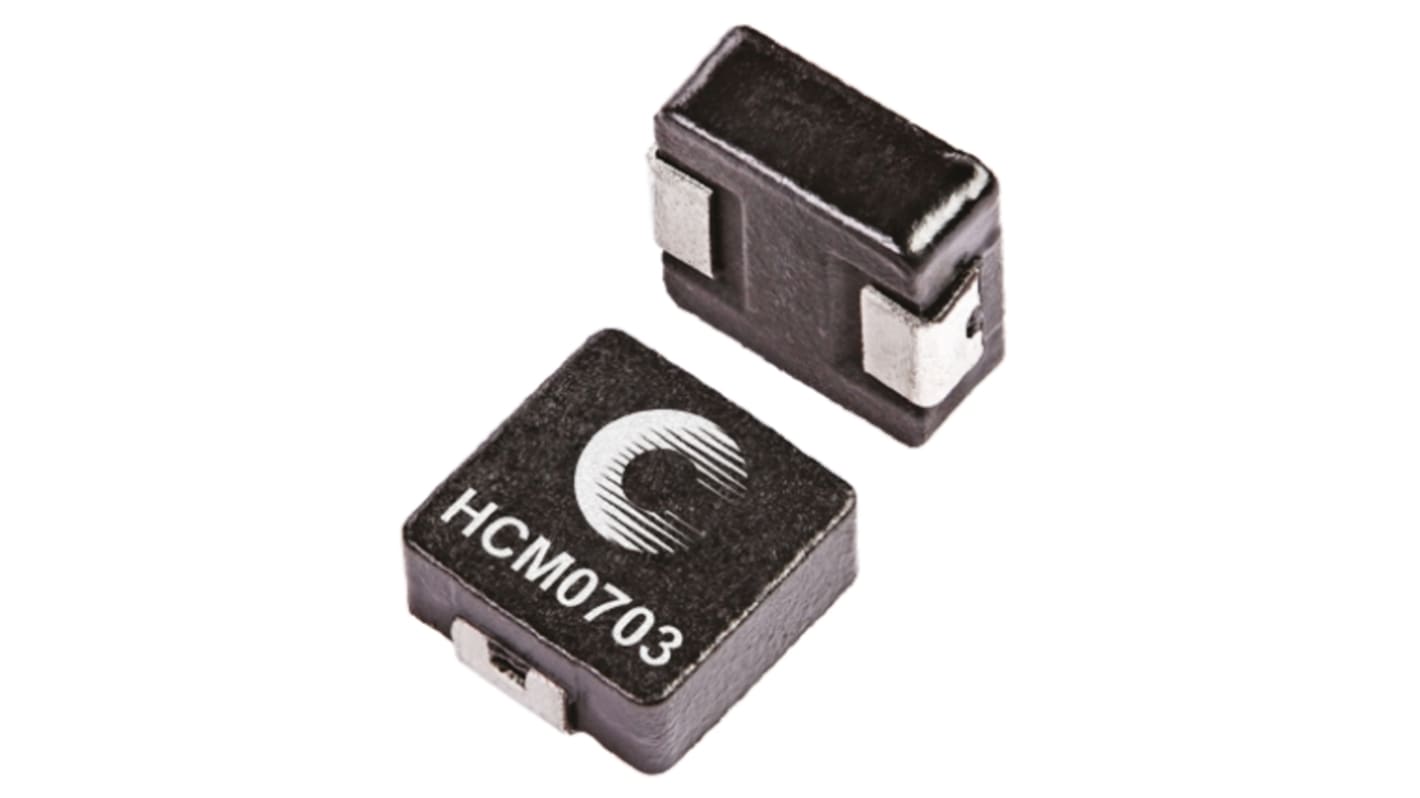 Inductor de montaje en superficie bobinado Eaton, 3,3 μH, ±20%, núcleo de Polvo de Hierro Compuesto, apantallado 0703,