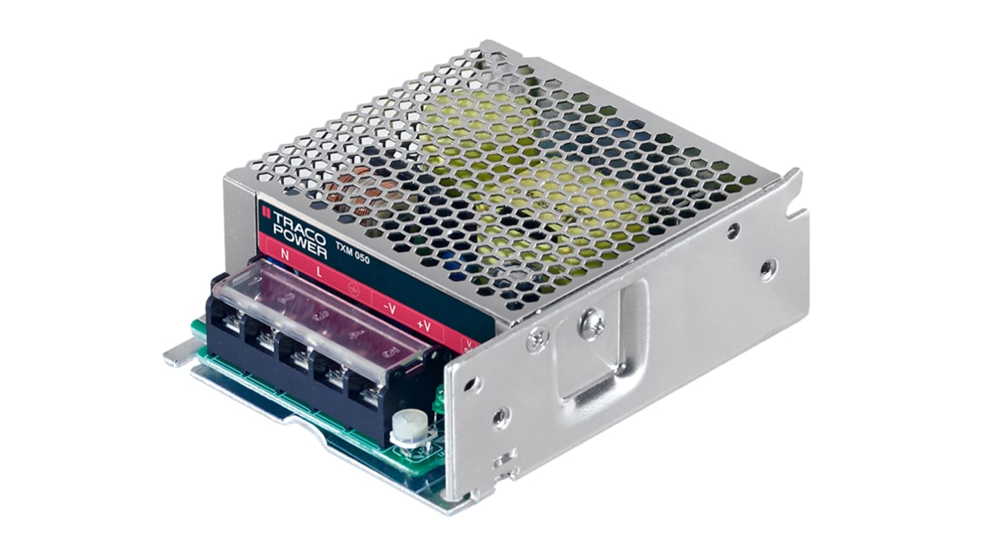 TRACOPOWER Switching Power Supply, TXM 050115, 15V dc, 3.3A, 50W, 1
