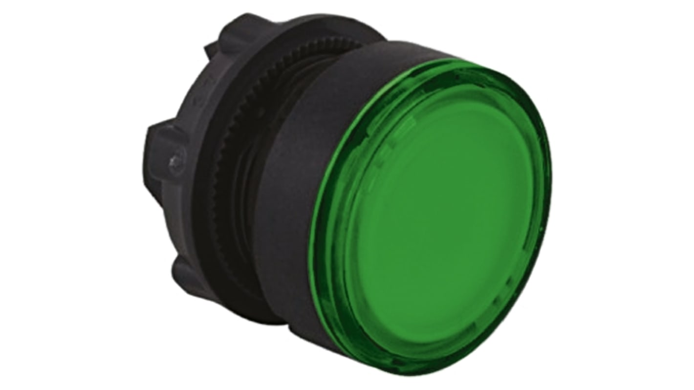 Schneider Electric Harmony XB5 Series Green Push Button Head, 22mm Cutout