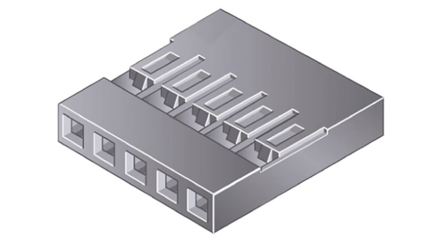 Amphenol ICC Csatlakozó ház, Mini-PV sorozat, távolság: 2.54mm, 3 érintkezős, Egyenes, Nő, rögzítés: Kábelre szerelhető