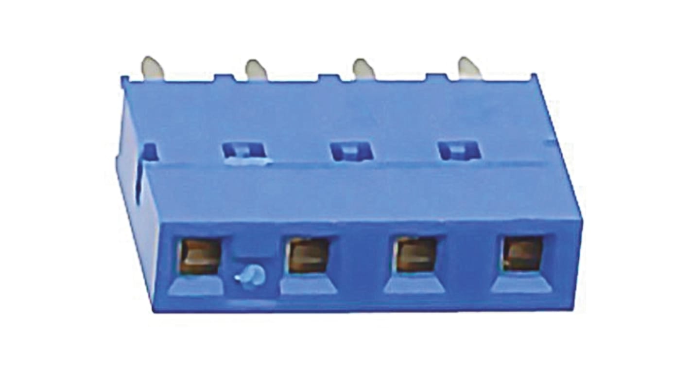 Amphenol Communications Solutions Dubox Series Straight Through Hole Mount PCB Socket, 4-Contact, 1-Row, 2.54mm Pitch,