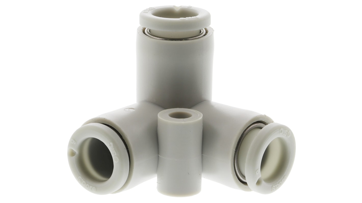 Adaptateur tube à tube Delta Union SMC KQ2 vers Enfichable 6 mm Enfichable 6 mm