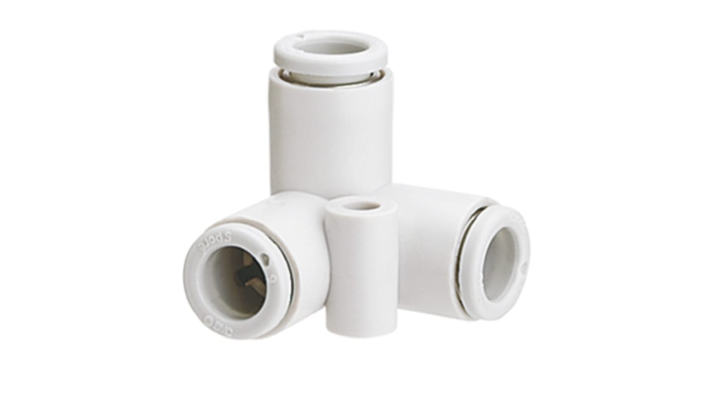 SMC KQ2 Series Delta Union Tube-to-Tube Adaptor, Push In 4 mm to Push In 4 mm, Tube-to-Tube Connection Style