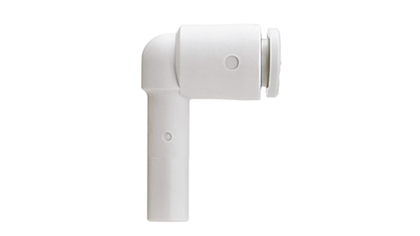 SMC KQ2 Series Elbow Tube-toTube Adaptor, Push In 8 mm to Push In 8 mm, Tube-to-Tube Connection Style