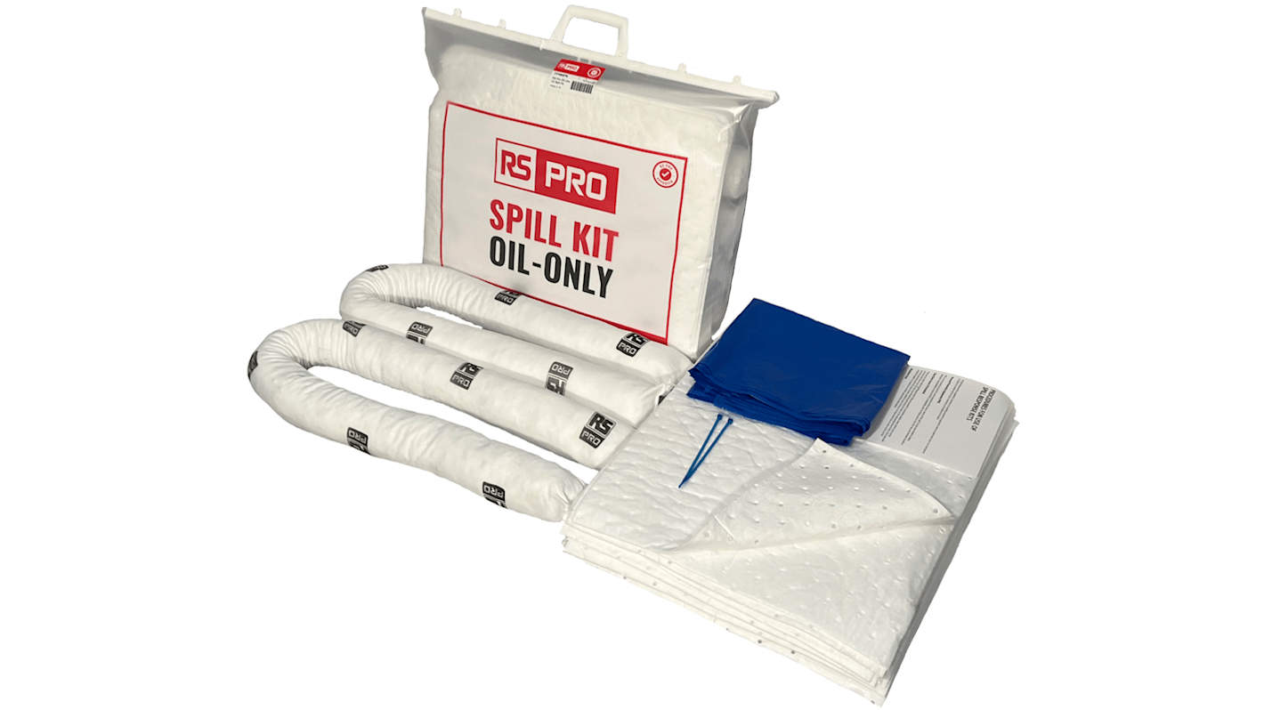 RS PRO Bindemittel-Kit 550 x 450 x 100 mm, Aufnahme bis 28 L, Einsatz in Öl