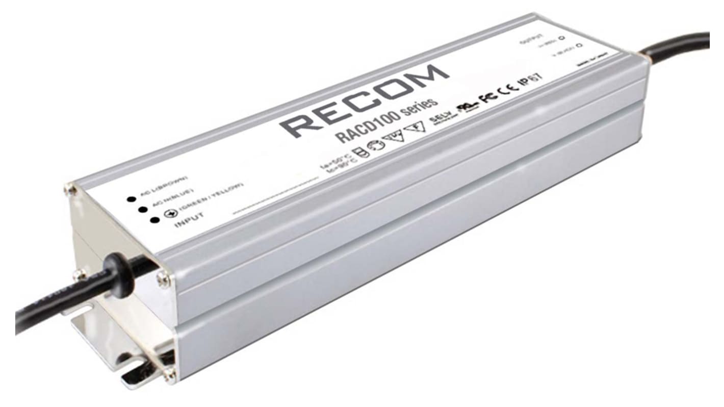 Recom LED-Treiber 127 → 430 V dc, 90 → 305 V ac, Ausgang 24V / Strom wählbarA