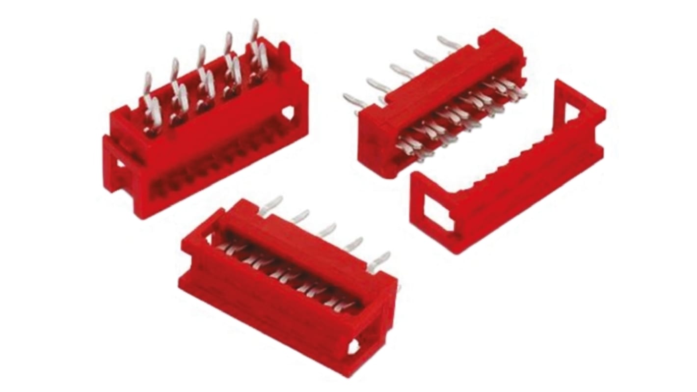 Wurth Elektronik 6-Way IDC Connector Plug for  Through Hole Mount, 2-Row