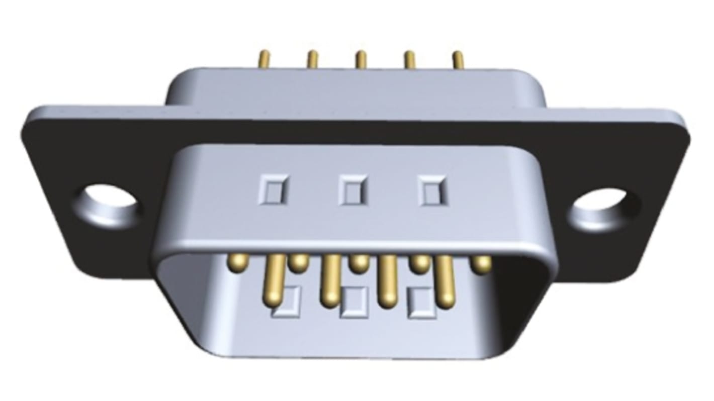 Wurth Elektronik 618 9 Way Through Hole D-sub Connector Plug, 2.77mm Pitch