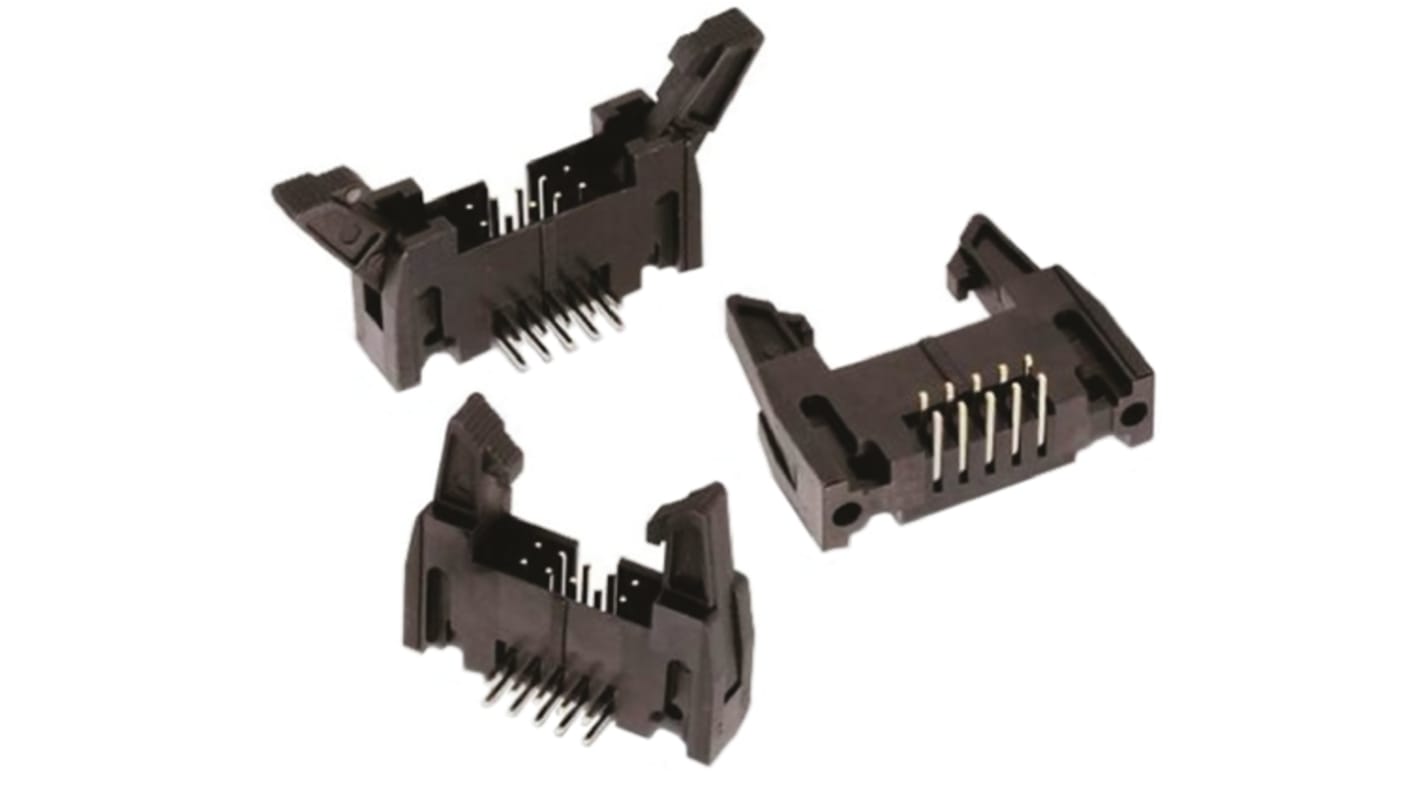 Conector macho para PCB Ángulo de 90° Wurth Elektronik serie WR-BHD de 26 vías, 2 filas, paso 2.54mm, para soldar,