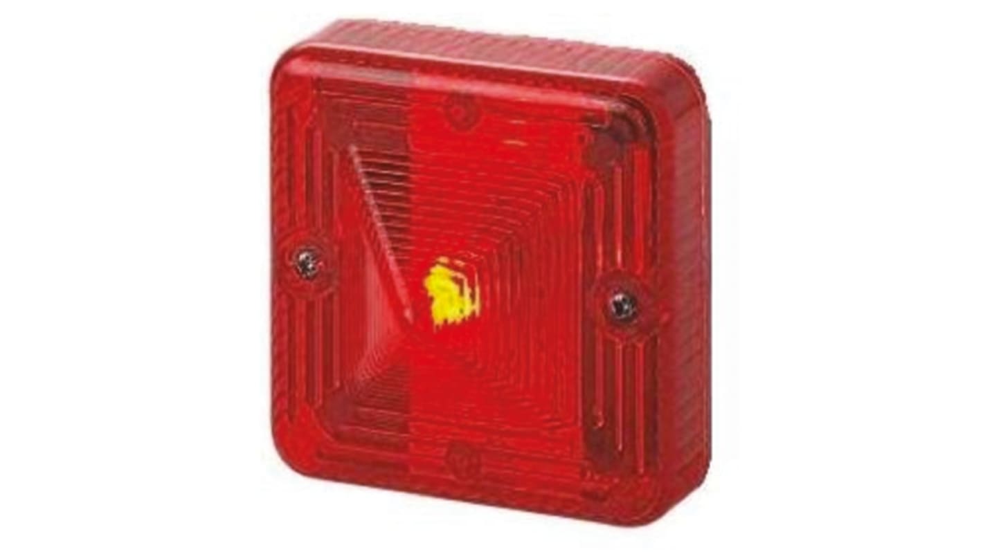 e2s ST Series Red Flashing Effect Beacon Unit, 24 V dc, Xenon Bulb, DC, IP66