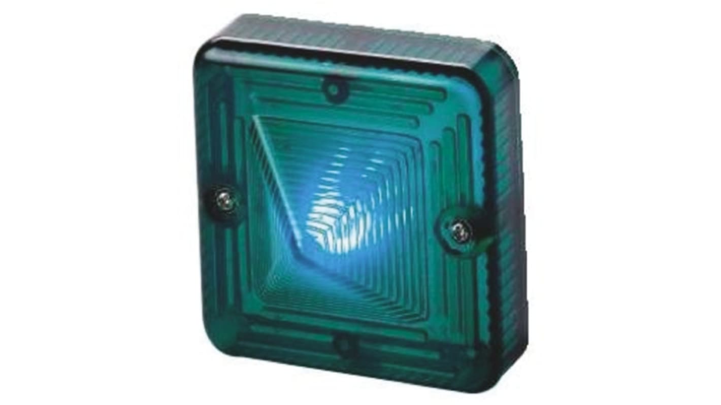 Elemento luminoso e2s ST intermitente o constante, LED, Verde, alim. 24 V dc