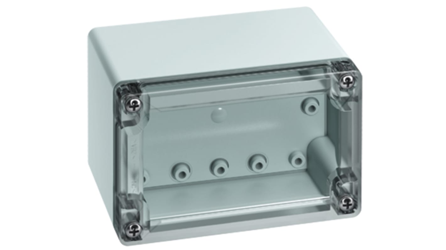 Spelsberg TG Series Grey Polycarbonate Enclosure, IP66, IP67, Grey Lid, 122 x 85 x 82mm