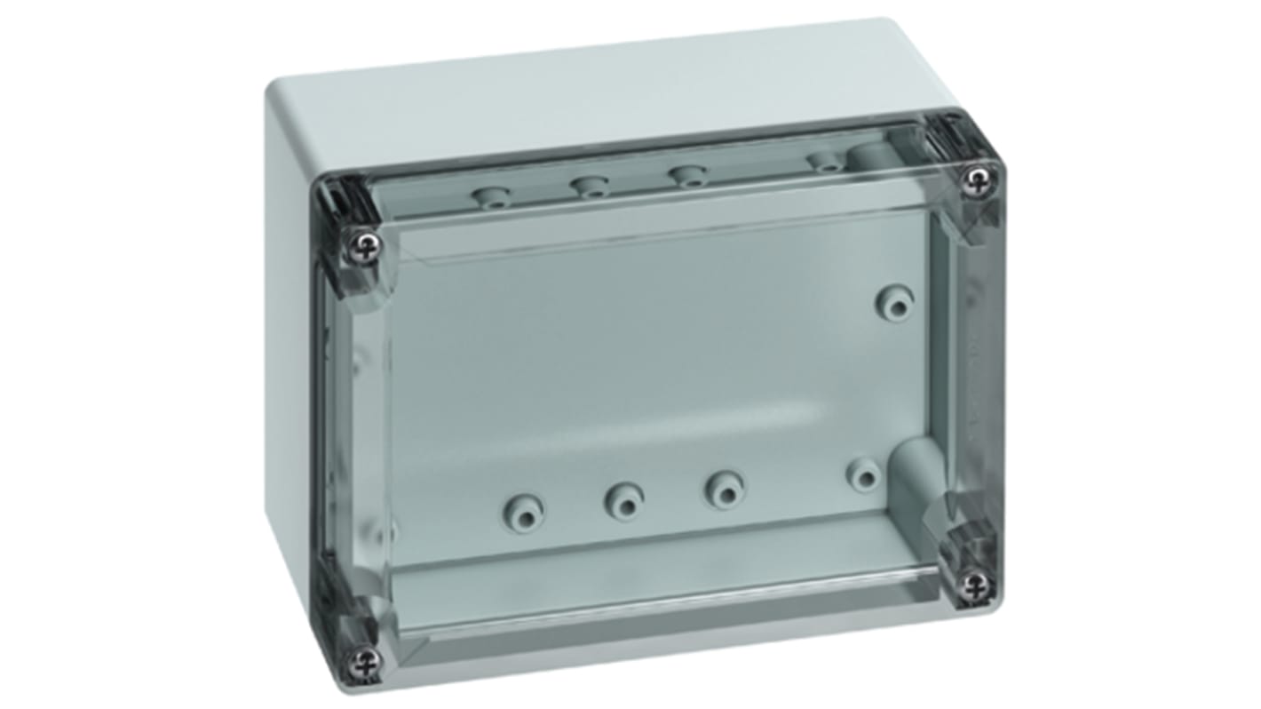 Spelsberg TG Series Grey Polycarbonate Enclosure, IP66, IP67, Grey Lid, 162 x 90 x 122mm