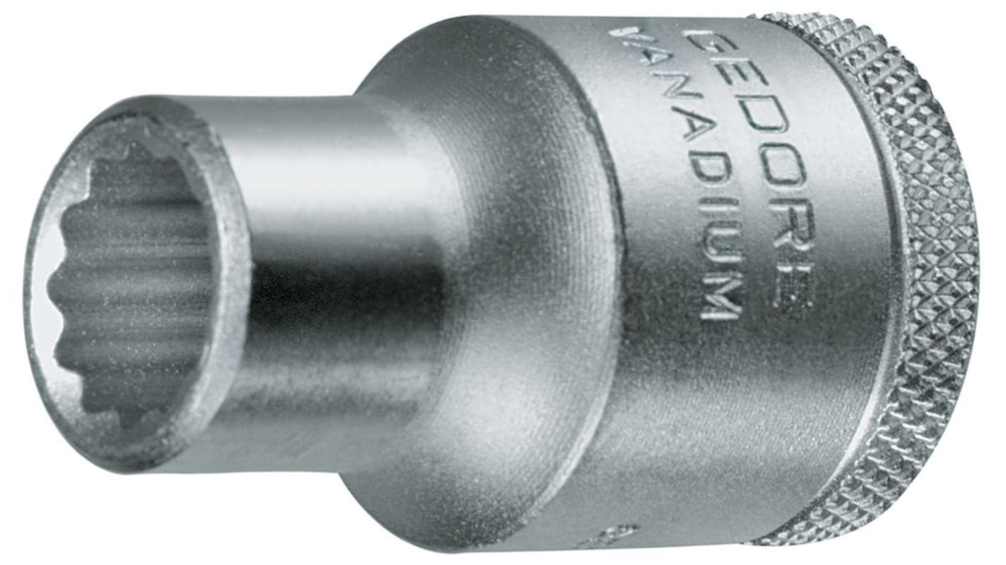 Gedore 1/2 in Drive 11mm Standard Socket, 12 point, 38 mm Overall Length