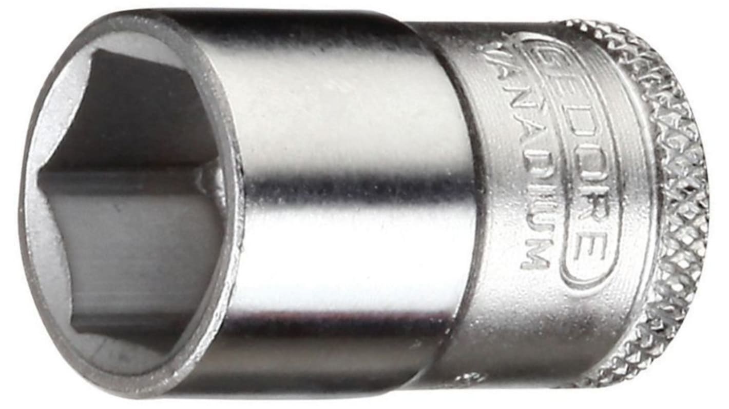 Bussola Bussola standard Gedore 30 17, 17mm, attacco Quadrato 3/8 poll., lunghezza 30 mm, Acciaio al vanadio