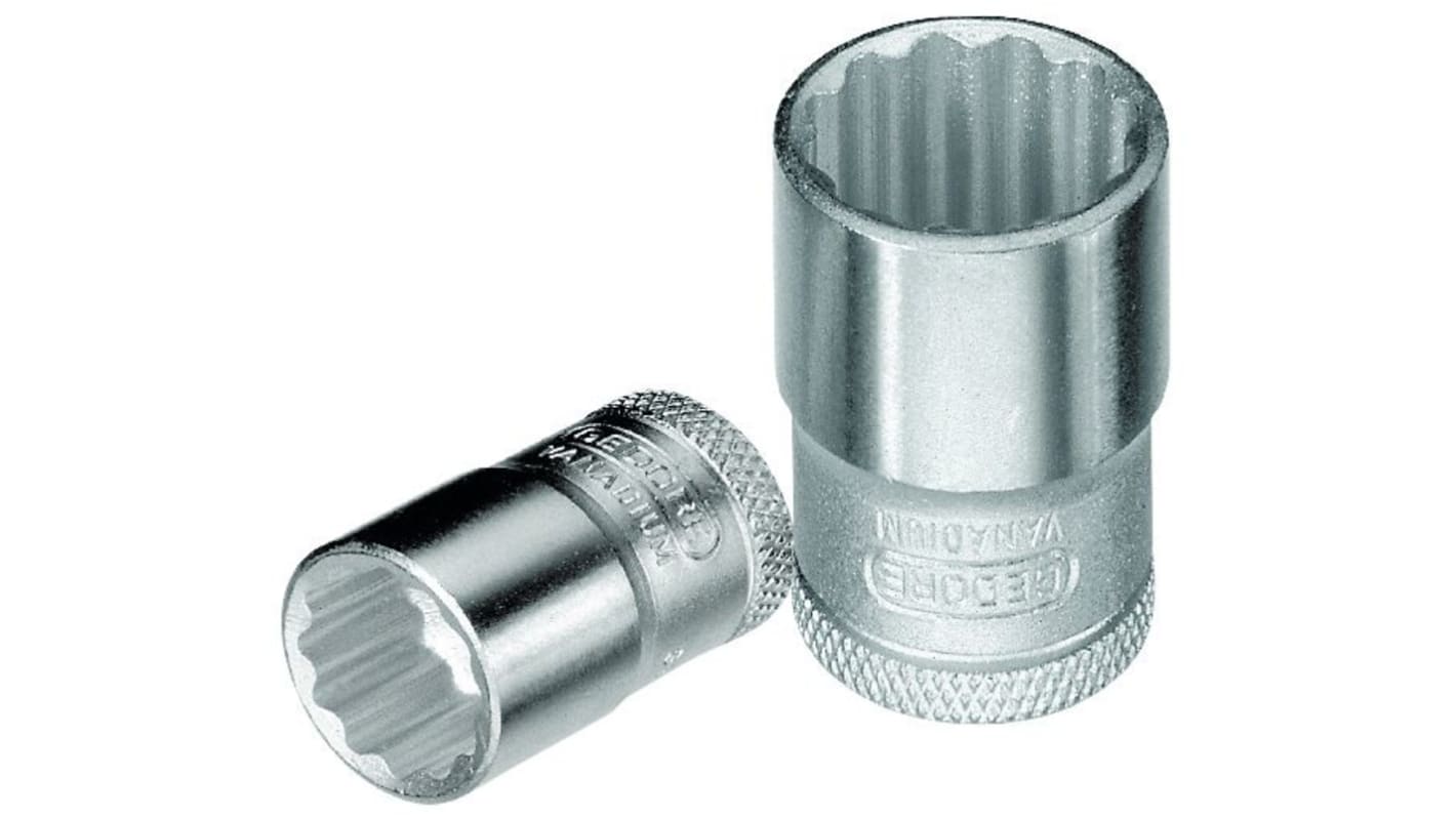 Gedore 3/8 in Drive 11mm Standard Socket, 12 point, 28 mm Overall Length