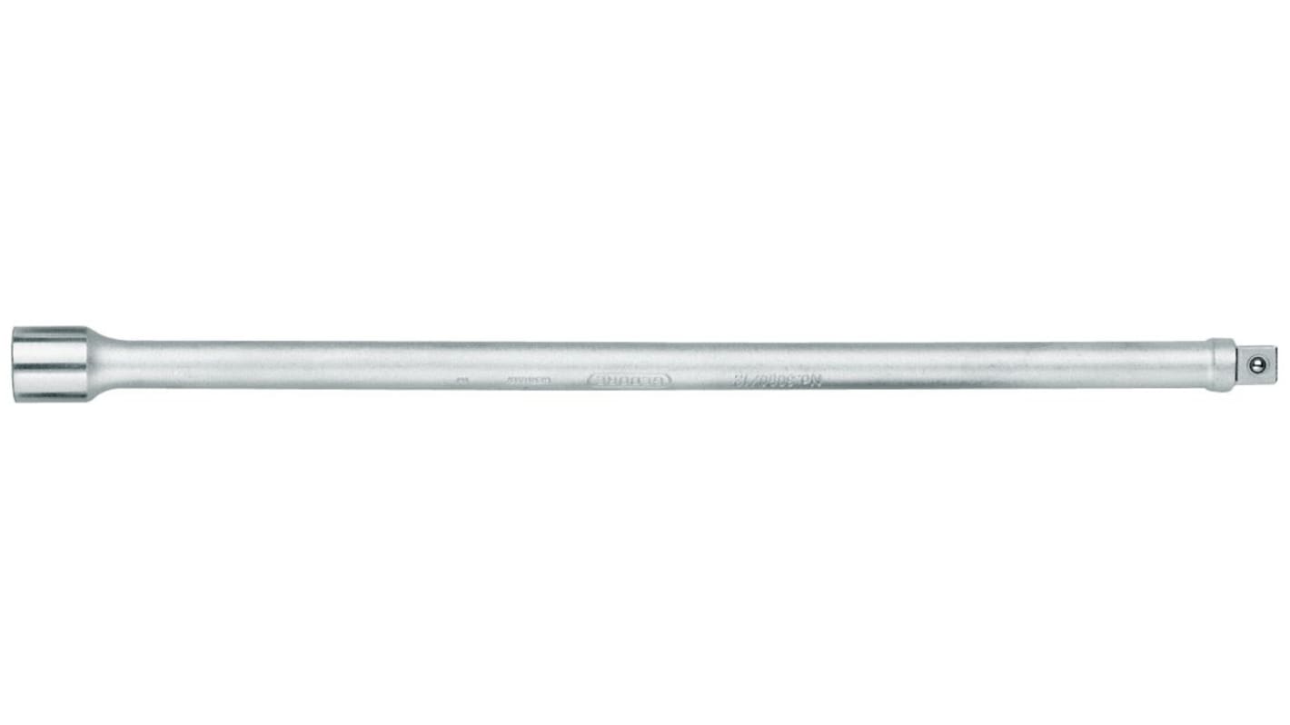 Gedore 3/8 Zoll Vierkant Steckschlüsselverlängerung Verlängerung, CrV-Stahl, Länge 305 mm