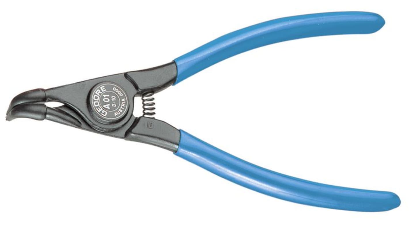 Gedore 8000 A Circlip Pliers, 305 mm Overall, Bent Tip