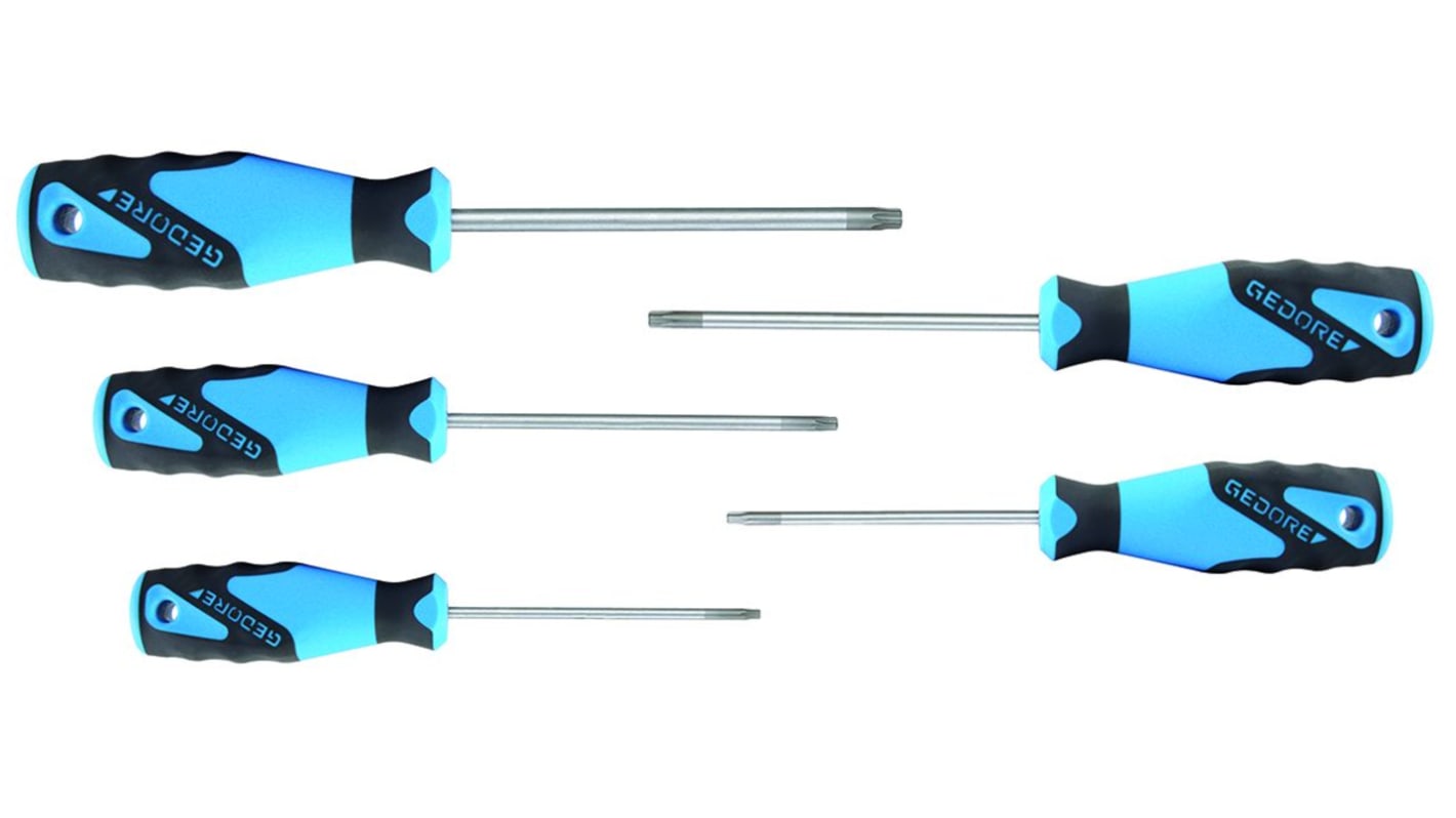 2163 BTX05 Gedore Torx Screwdriver Set, 5Piece RS