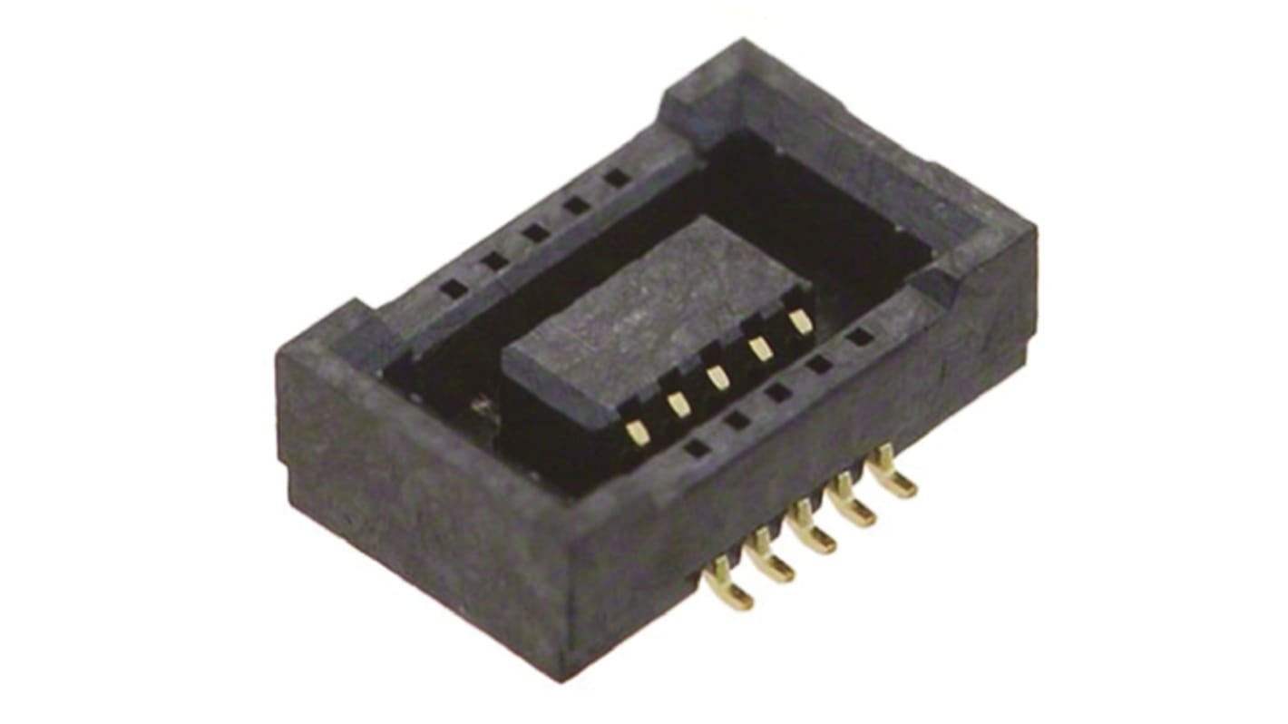 Hirose DF40 Series Straight Surface Mount PCB Socket, 10-Contact, 2-Row, 0.4mm Pitch, Solder Termination