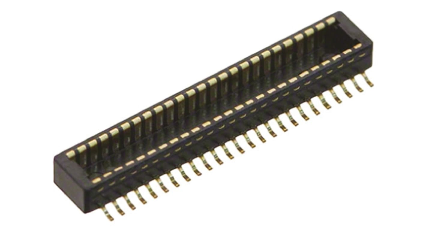 Hirose DF40 Leiterplatten-Stiftleiste Gerade, 50-polig / 2-reihig, Raster 0.4mm, Platine-Platine, Platine-FPC,